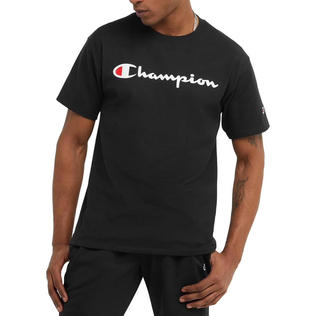 Champion Men's Cotton Crewneck Classic Graphic T-Shirt
