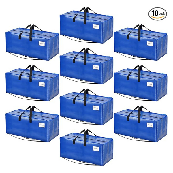 10-Pack Bagail Heavy Duty Moving Bags with Strong Handle