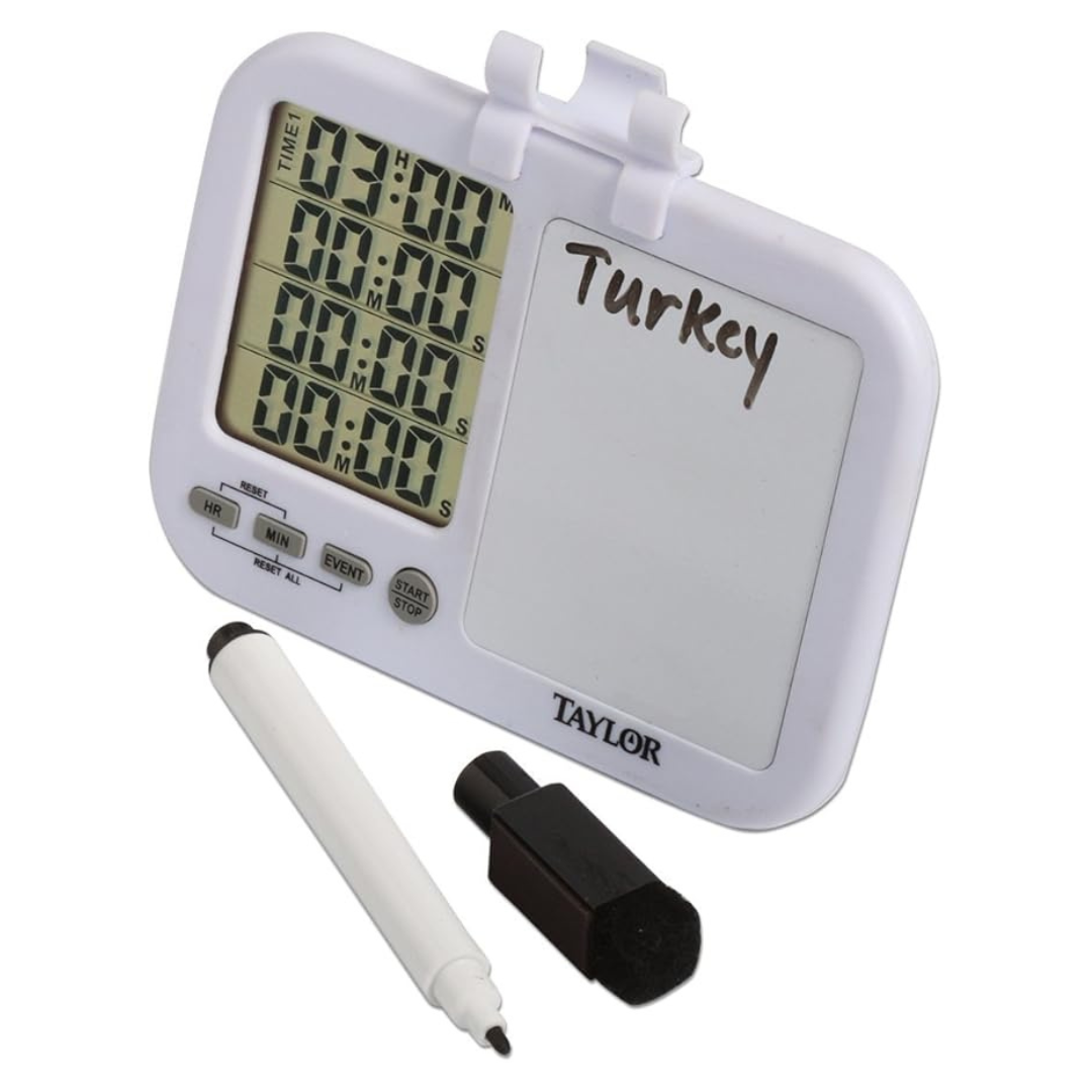 Taylor 5849 Four-Event Digital Timer with Whiteboard