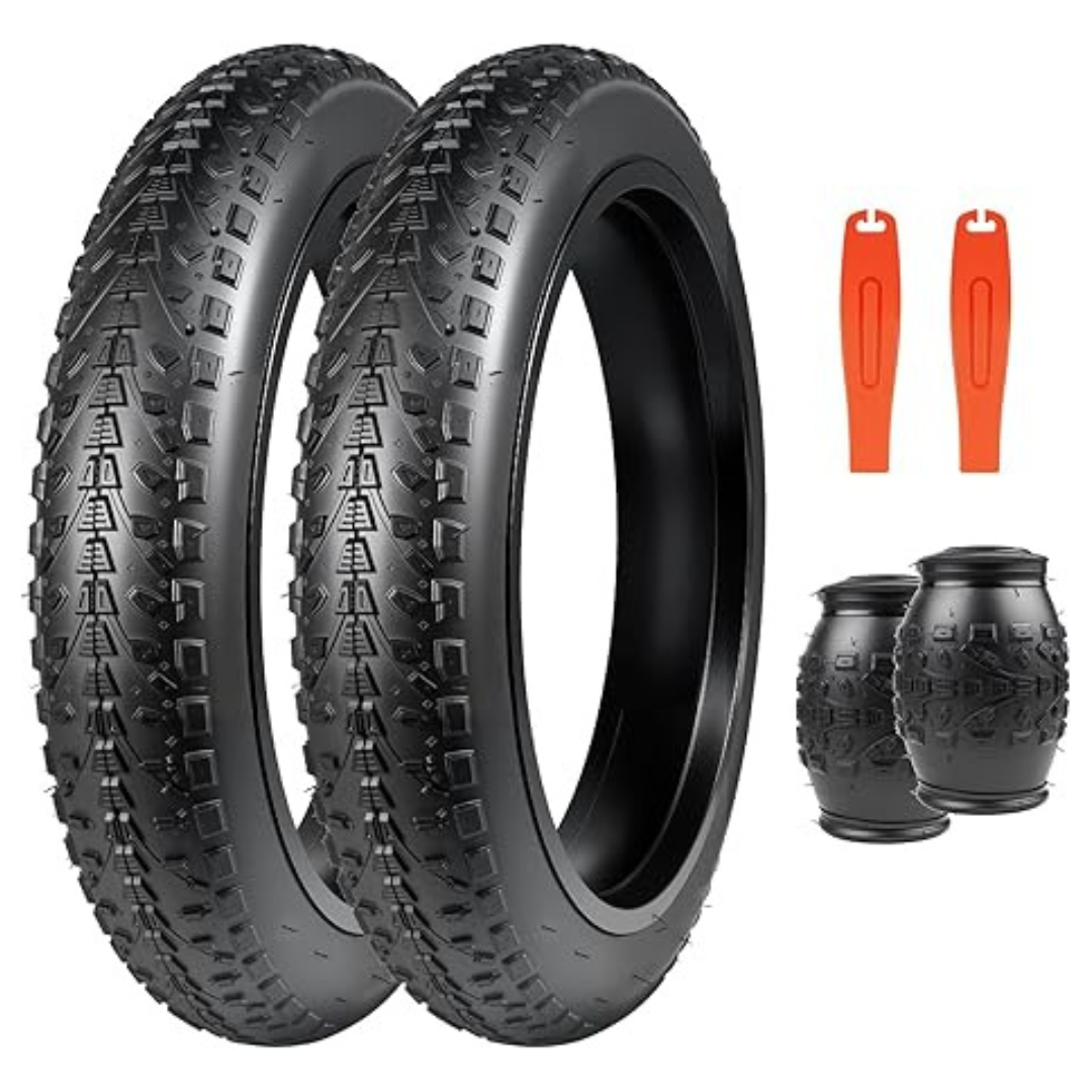 2-Pack Meghna Foldable 20" Fat Mountain Bike Tire