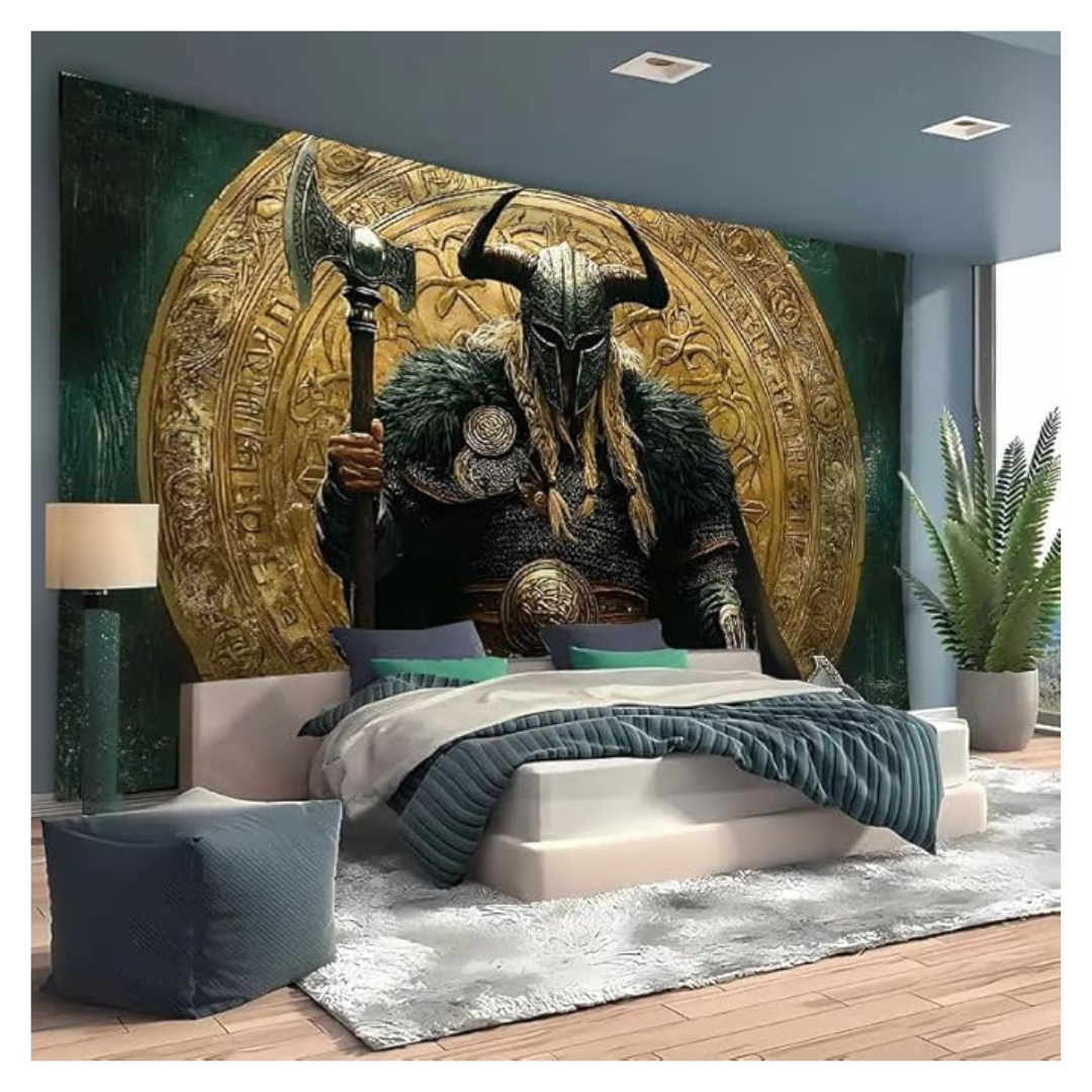 FENDROM 79" x 59" Wall Hanging Norse Viking Tapestry