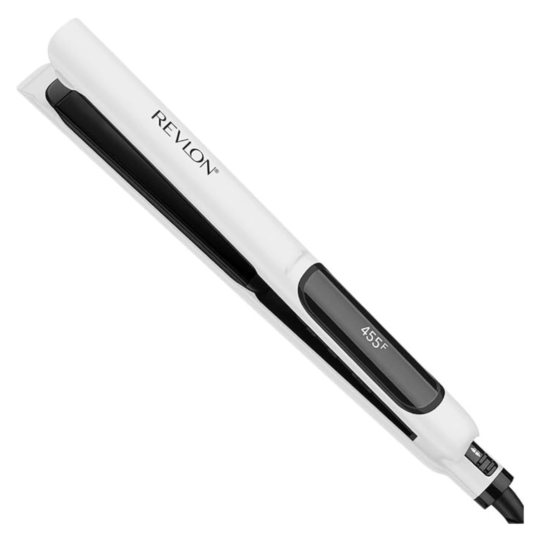 Revlon Crystal C + Ceramic Digital Hair Flat Iron (1") + $1.14 Amazon Credit