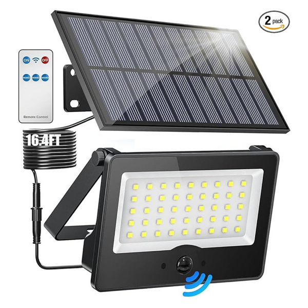 Cordless 20W Motion Sensor Security Solar Lights