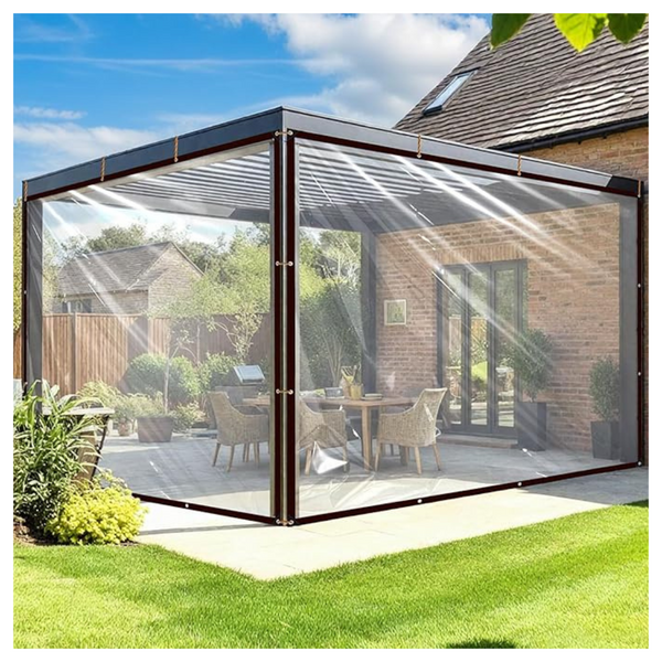 4ft x 8ft Outdoors Heavy Duty Clear Waterproof Tarp