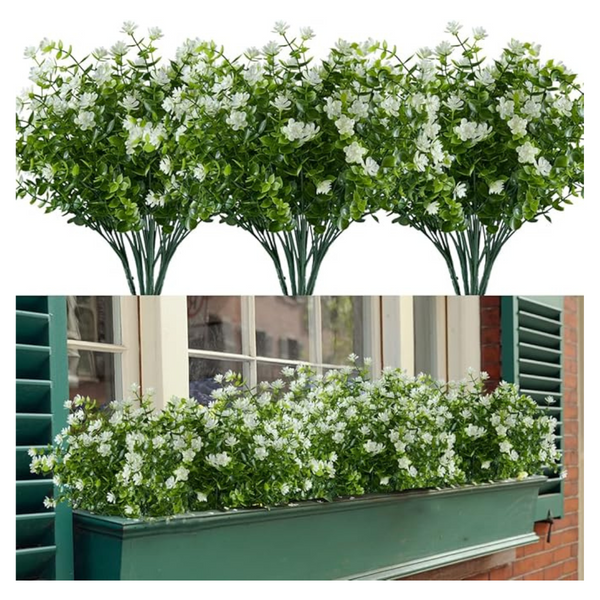 6-Bundles UV Resistant No Fade Artificial Flowers
