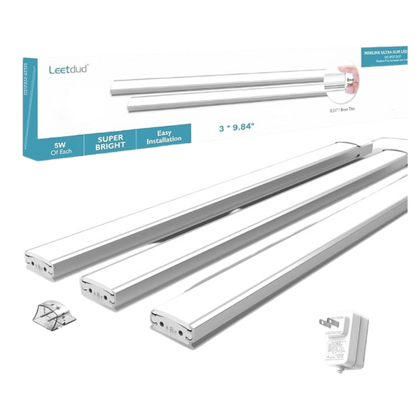 3-Piece 4000K Super Bright Ultra Thin Counter LED Lights