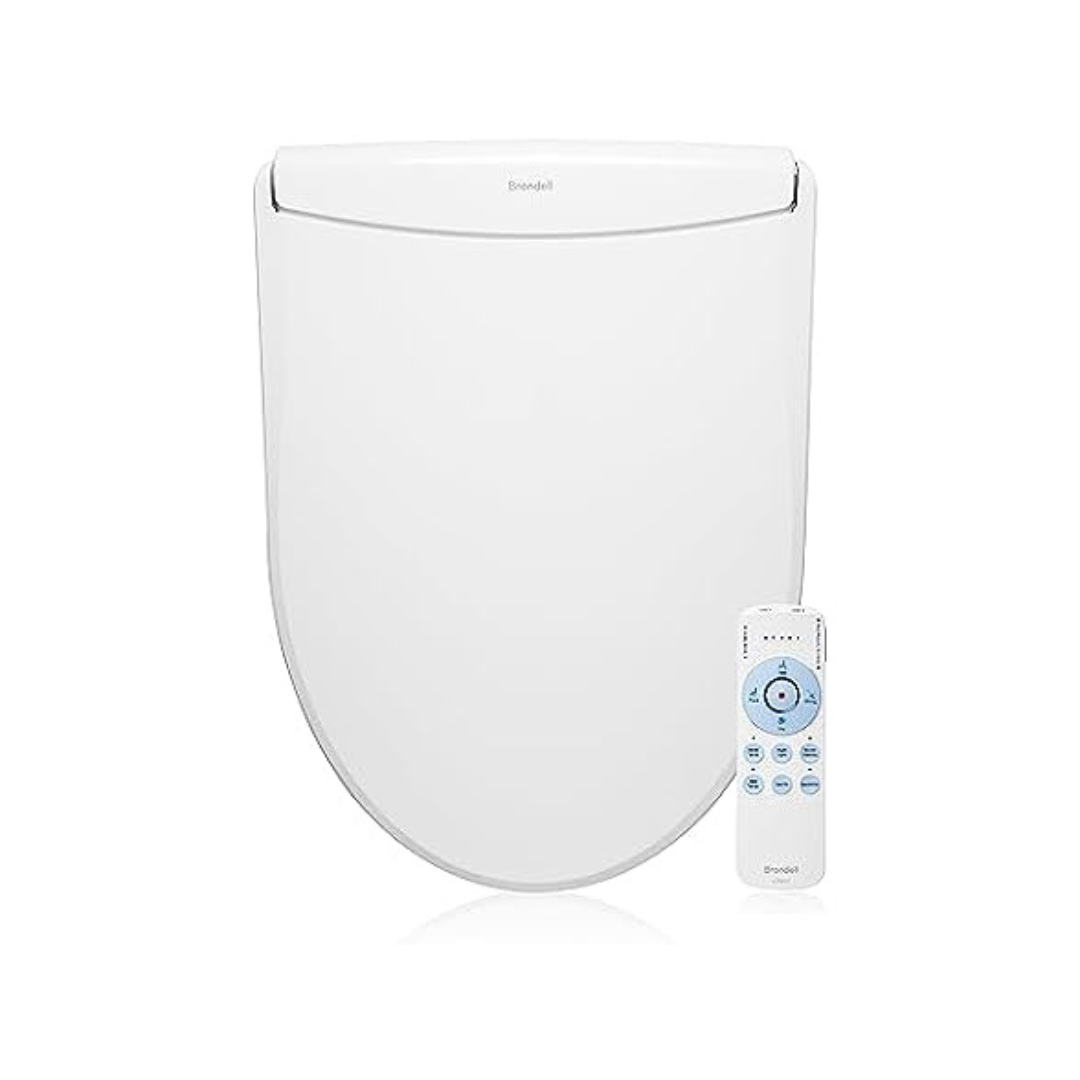 Brondell LS1800-RW Swash Electric Round Bidet Toilet Seat