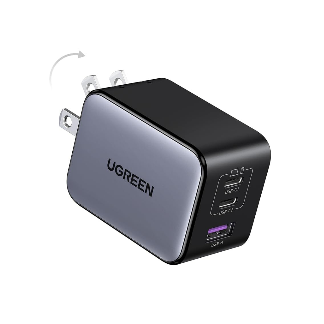Ugreen 65W USB-C Charger Nexode X Series 3-Port GaN Fast Wall Charger