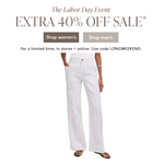 Labor Day Sale: Extra 40% Off On Select Styles