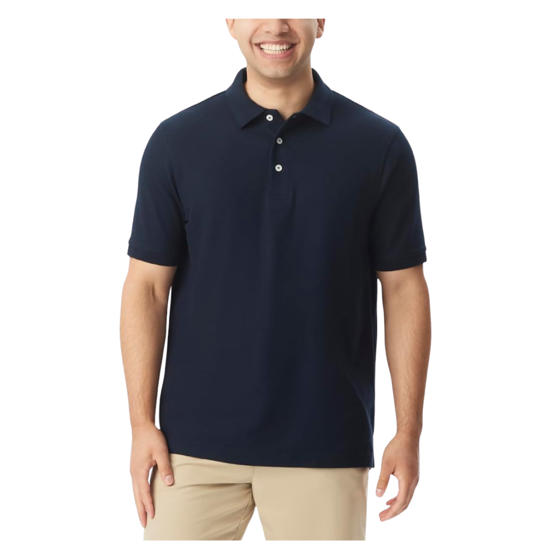 French Toast Men's Short Sleeve Pique T-shirt Polo