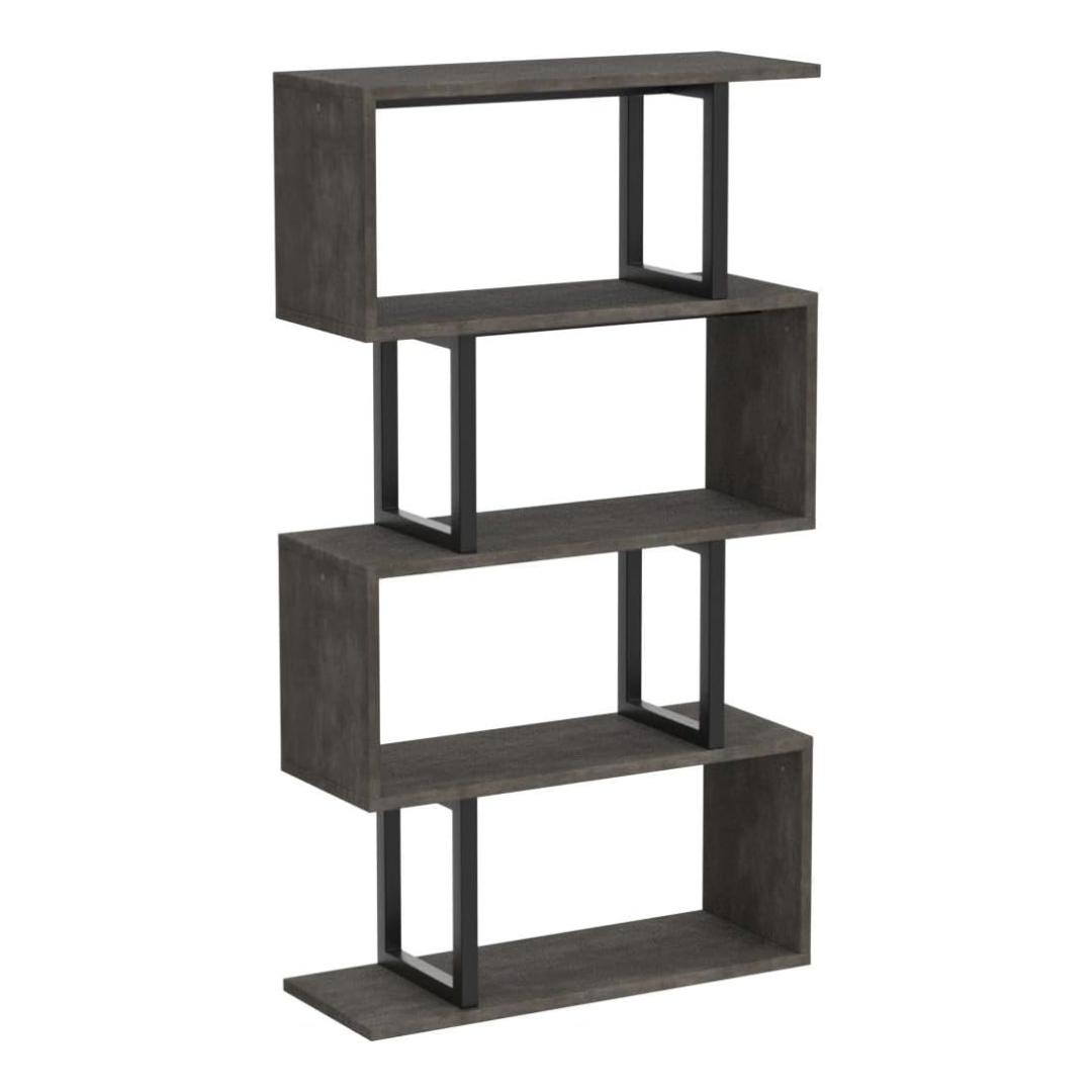Yitahome 5-Tier S-Shaped Z-Shelf Bookshelves And Bookcase