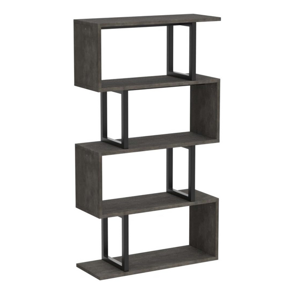 Yitahome 5-Tier S-Shaped Z-Shelf Bookshelves And Bookcase