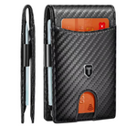 Men's Minimalist Leather ID Window Card Slim Wallet (4 Colors)