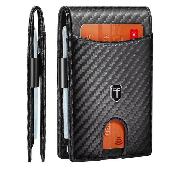 Men's Minimalist Leather ID Window Card Slim Wallet (4 Colors)