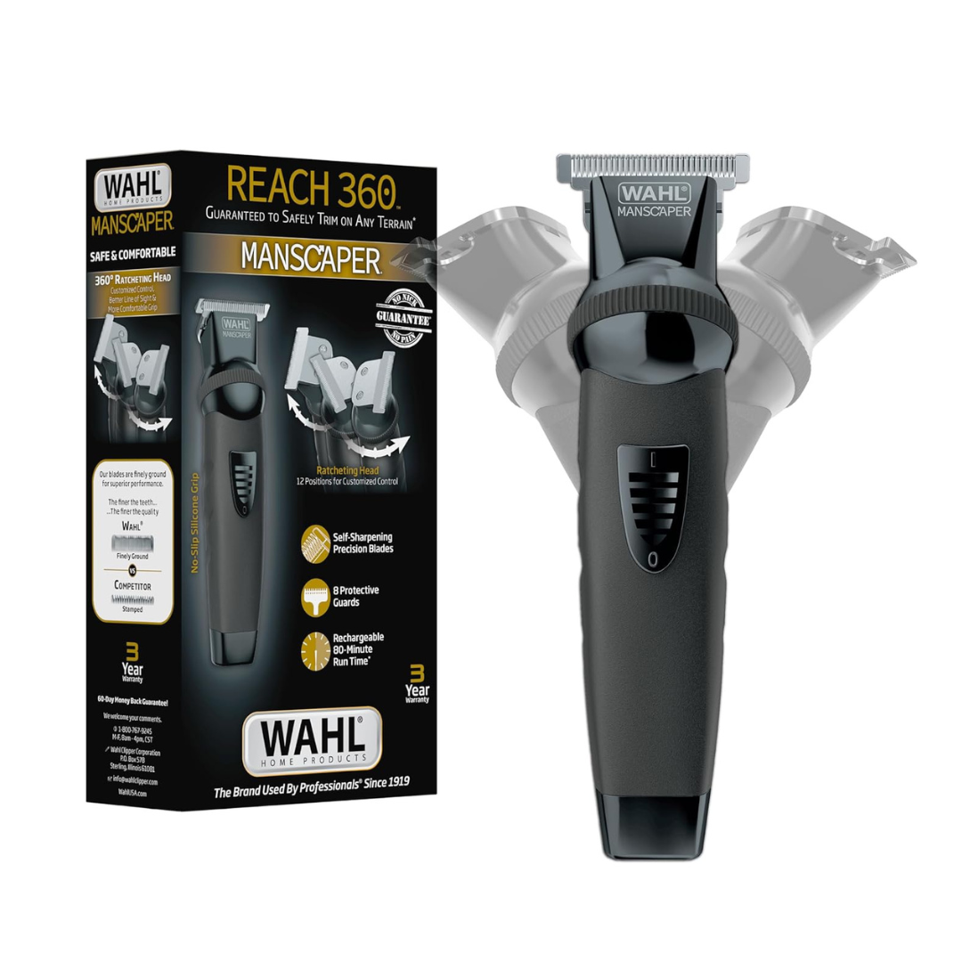 Wahl Manscaper Cordless Body & Beard Trimmer For Men (3025951)