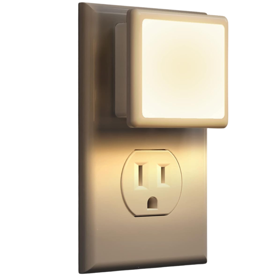 2-Pack L Lohas 0.3W 3000K Soft White LED Night Lights