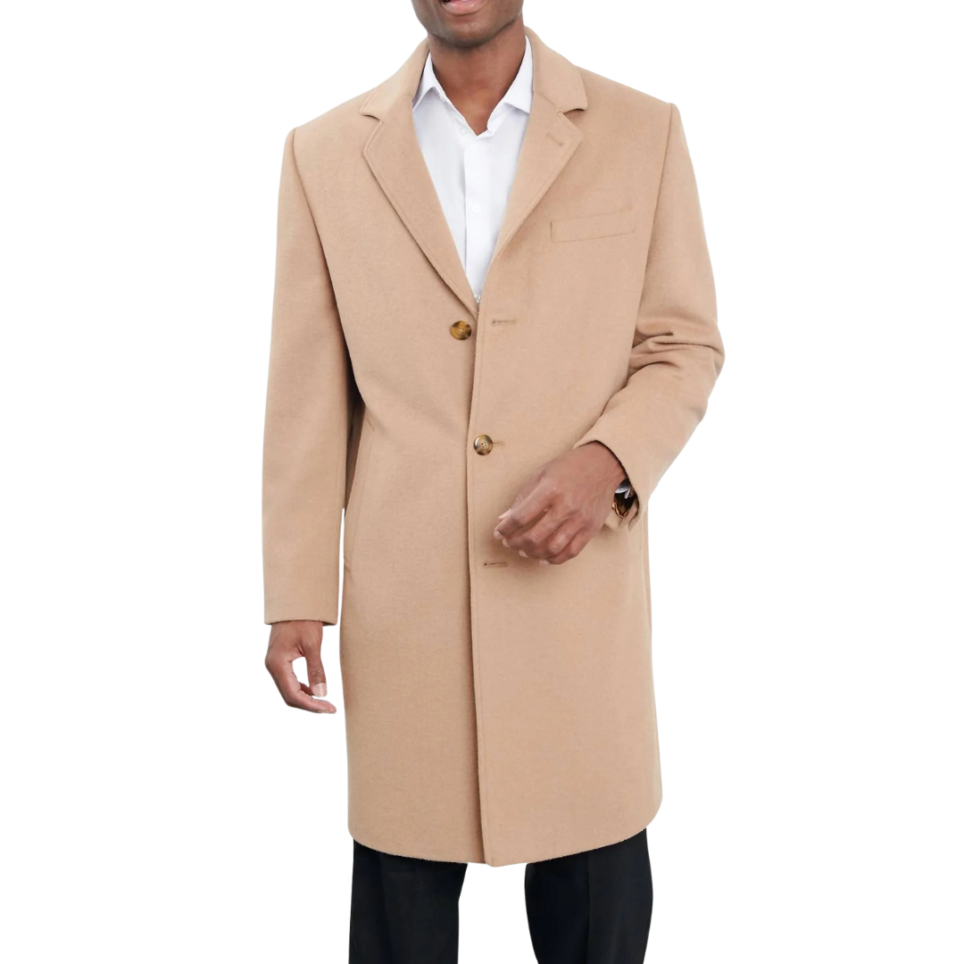 London Fog Men's Signature 42" Single Breasted Wool Jacket