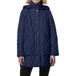 Bernardo Everyday Women's Quilted Puffer Jacket (Navy)