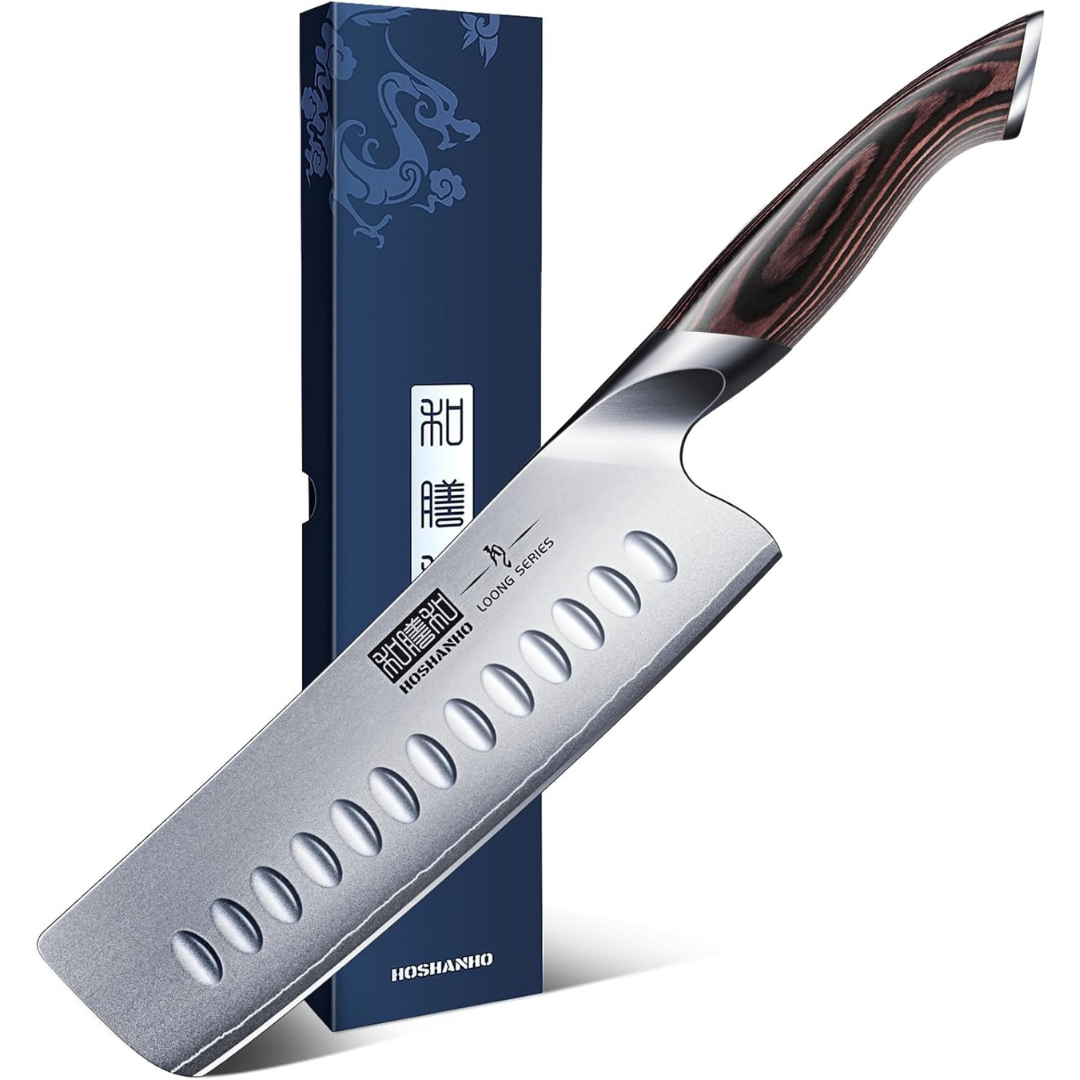 7" Japanese High Carbon Stainless Steel Chef Nakiri Knife