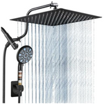Cobbe 12" Metal 3-Way Rain Dual Shower Head Combo