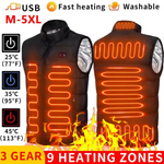 Unisex Electric 9 Heating Zones USB Heated Jackets (various Size)