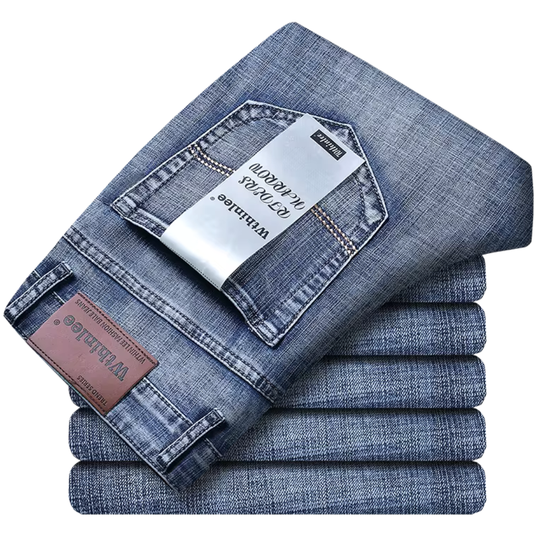 Wthinlee Men's Casual Straight Stretch Classic Business Jeans (various)