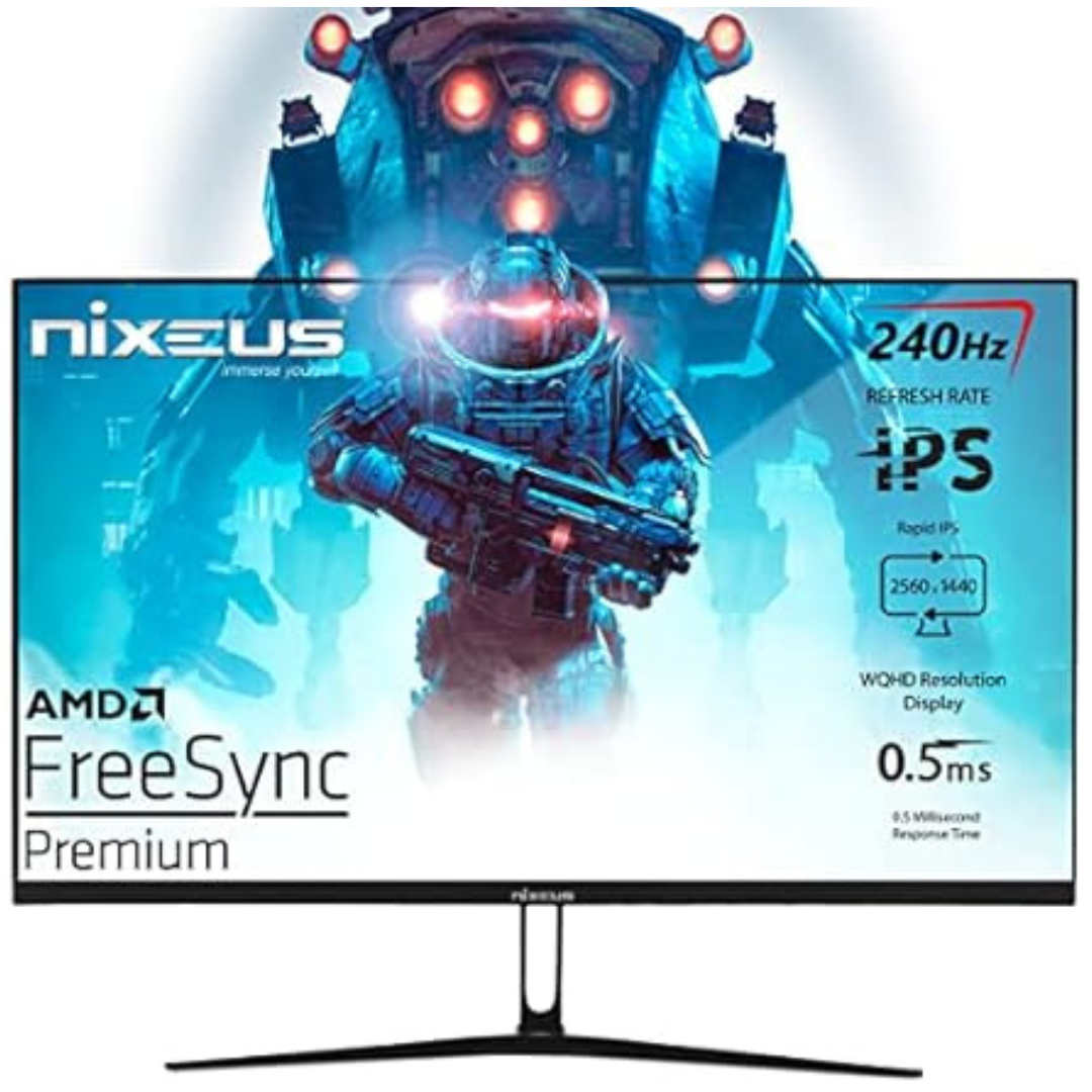 27" Nixeus EDG WQHD 240Hz 0.5ms Rapid IPS Freesync Gaming Monitor