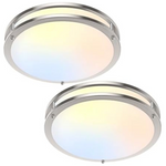 2-Pack Tobusa 12" 36W 3600lm LED Ceiling Lights Fixtures