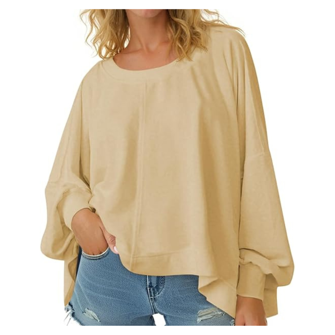 Women's Oversized Crewneck Sweatshirts (Various Colors & Sizes)