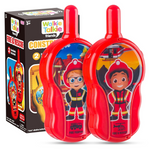 LAEBUILD Fire & Rescue Theme Kids Walkie Talkies (Red)