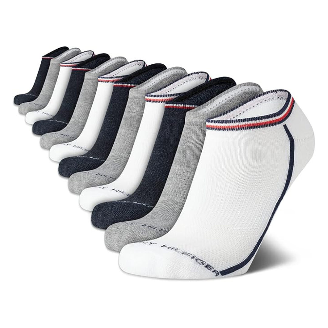 12-Pack Tommy Hilfiger Men's Athletic Low Cut No Show Socks