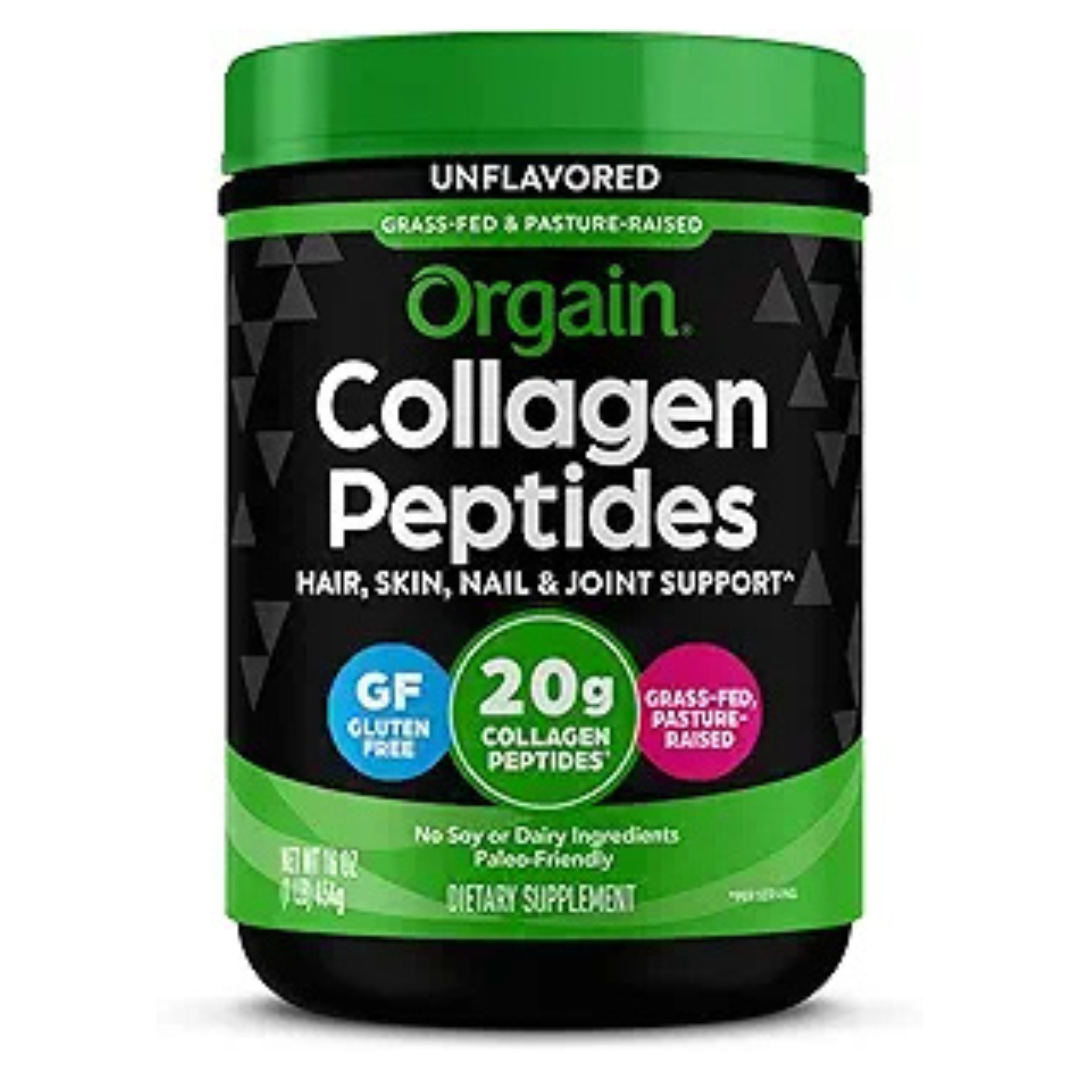 1-lb Orgain Hydrolyzed Grass Fed Collagen Peptides Powder (Unflavored)