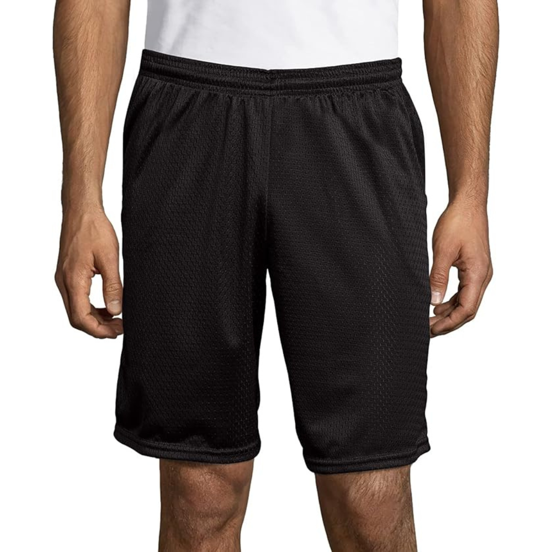 Hanes Sport Men's 9" Mesh Pocket Shorts