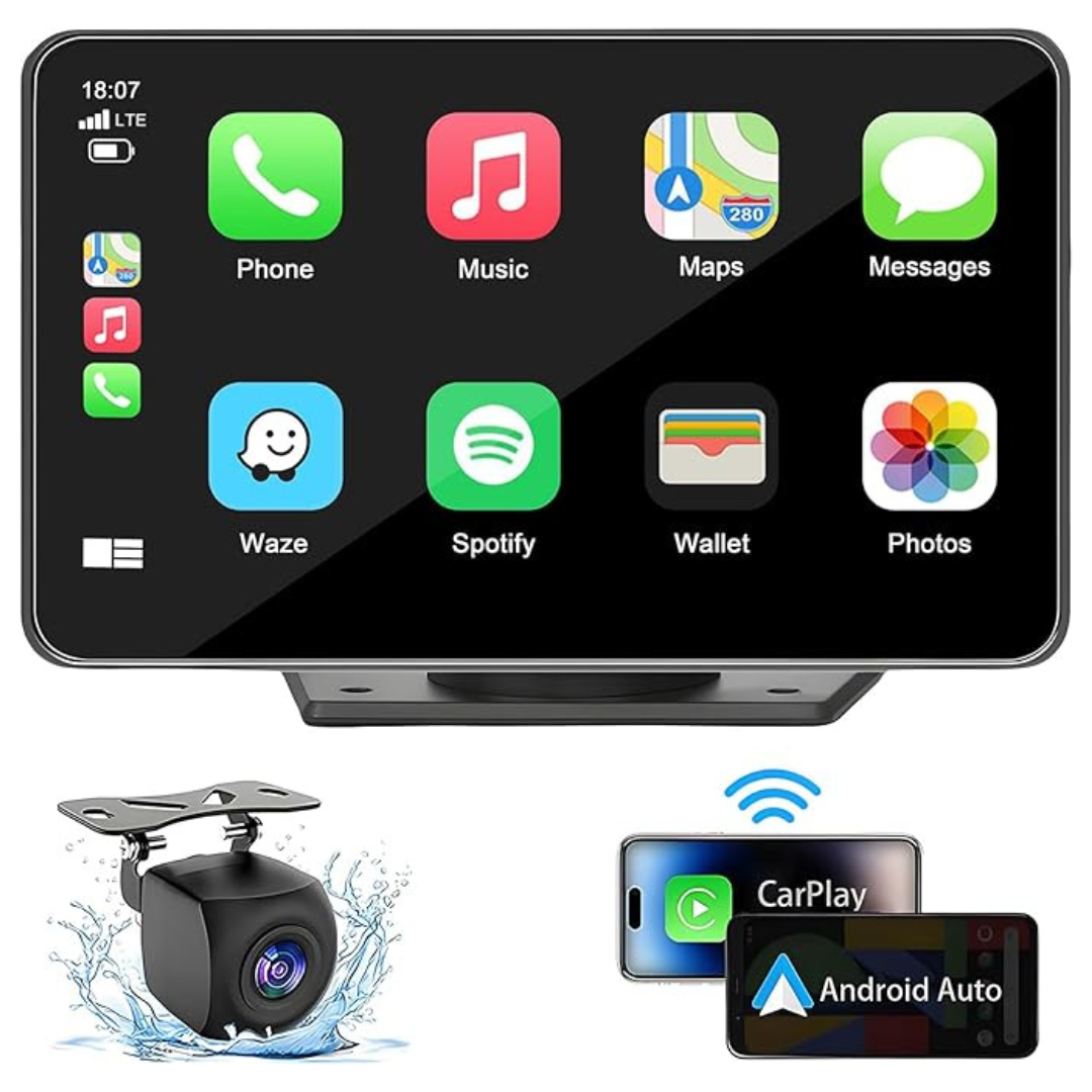 Capapro 7" Touch Screen HD Portable Wireless Carplay