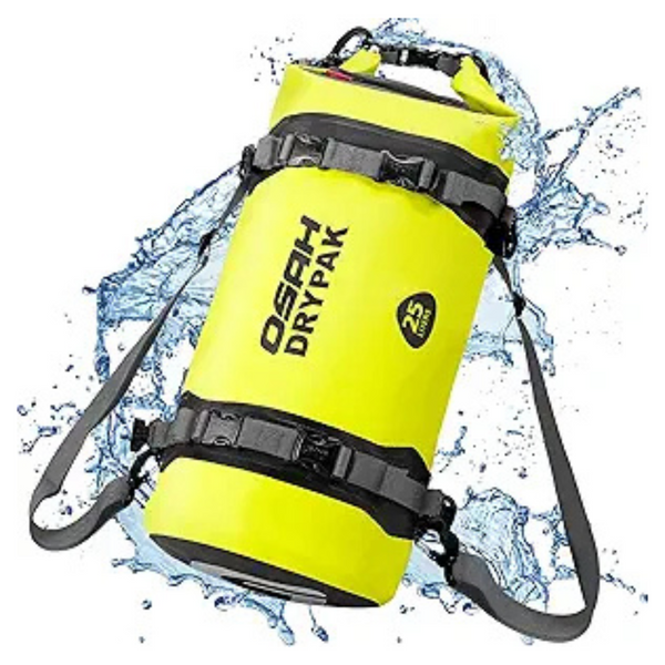25L Roll Top Lightweight Waterproof Dry Bag with Straps (Various)