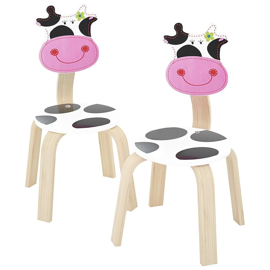 2-Piece iPlay iLearn Wooden Kids Chair Sets