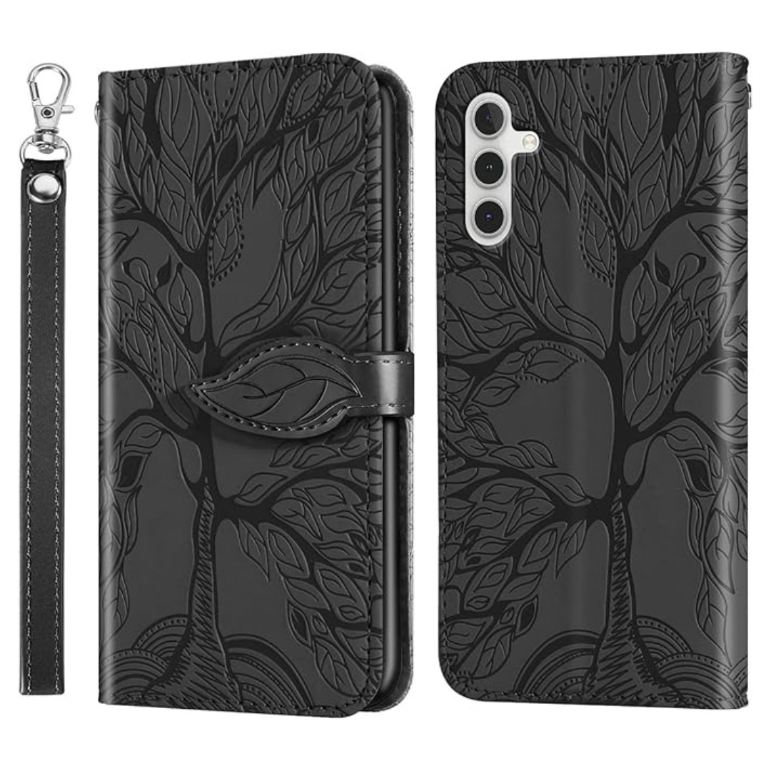Samsung Galaxy A17/A16 6.7" PU Leather Flip Kickstand Protective Case