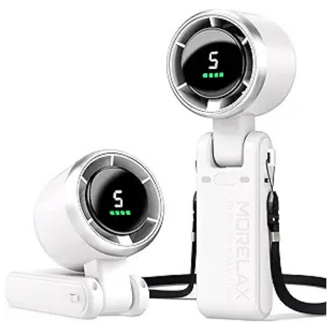 Personal Handheld High-Speed Turbo Fans with LED Display