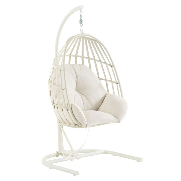Mainstays Wicker Outdoor Patio Hanging Egg Chair