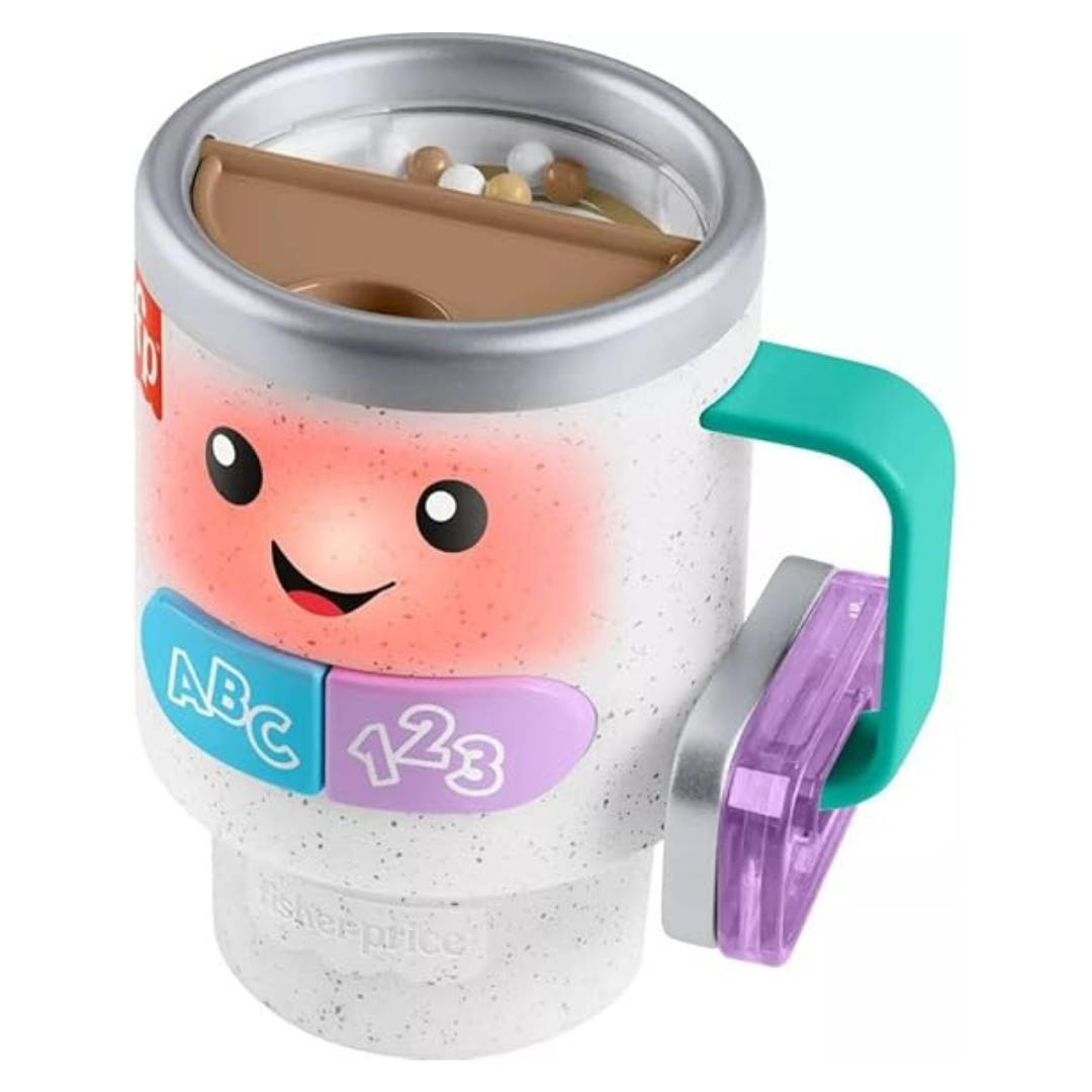 Fisher-Price Baby & Toddler Toy Laugh & Learn Wake Up & Learn Coffee Mug With Lights Music & Learning