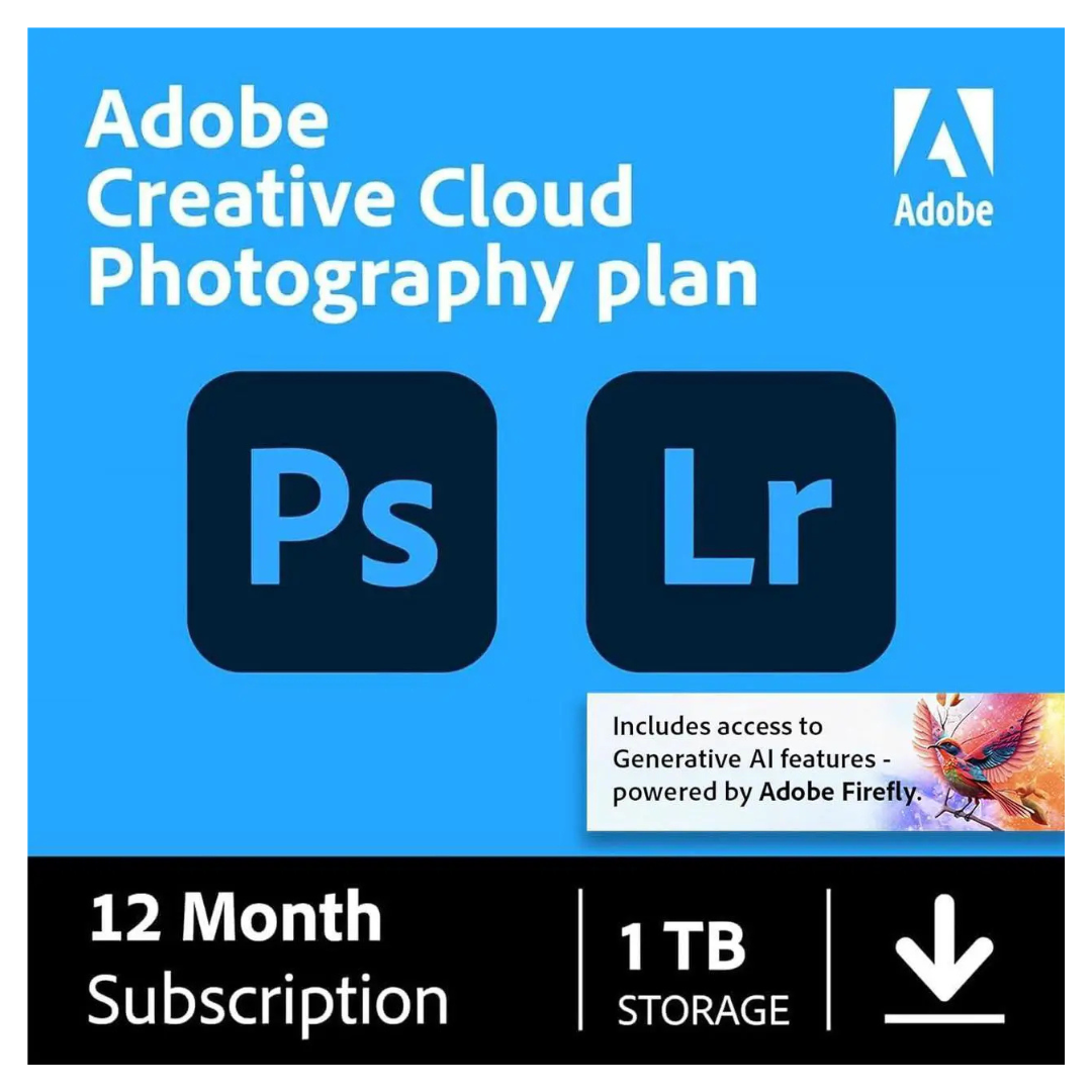 Adobe Creative Cloud Photography Plan 1TB (1-Year Subscription)
