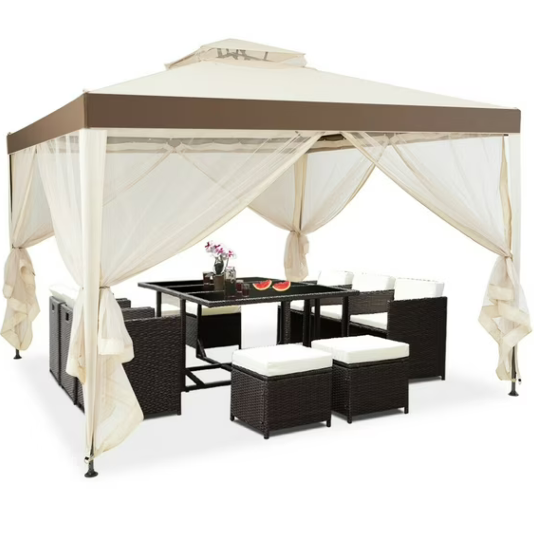 Gymax 10'x 10' Canopy Gazebo Shelter