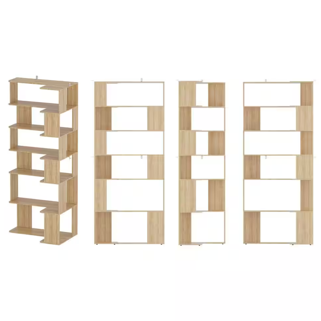 Wood 35" Corner Shelving Baker's Rack