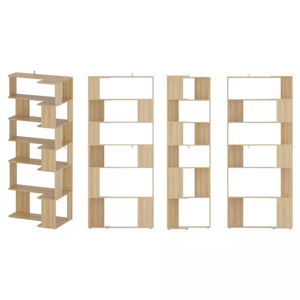 Wood 35" Corner Shelving Baker's Rack