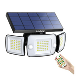 6000mAh Dual Motion Sensor Solar Flood Lights