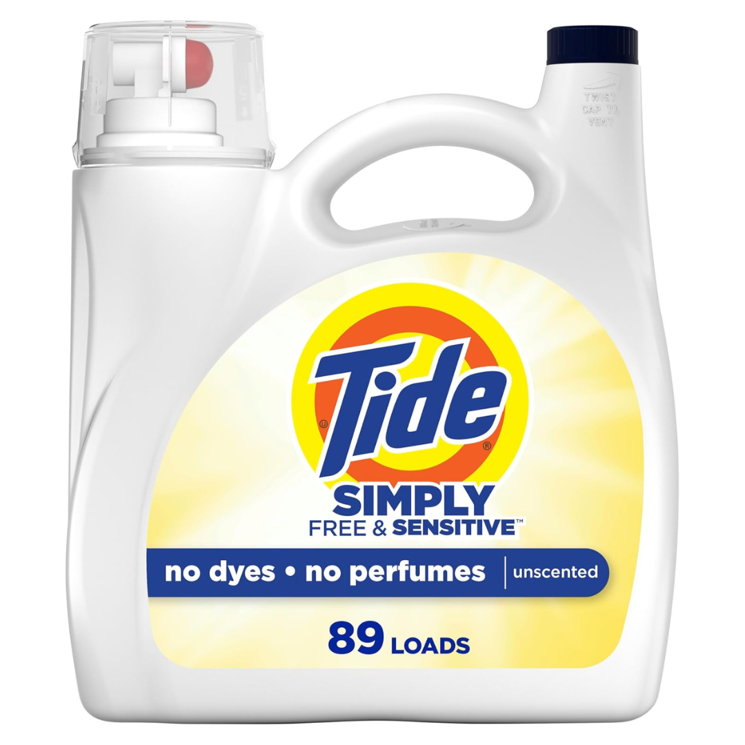 117oz Tide Simply Liquid Laundry Detergent (Free & Sensitive)