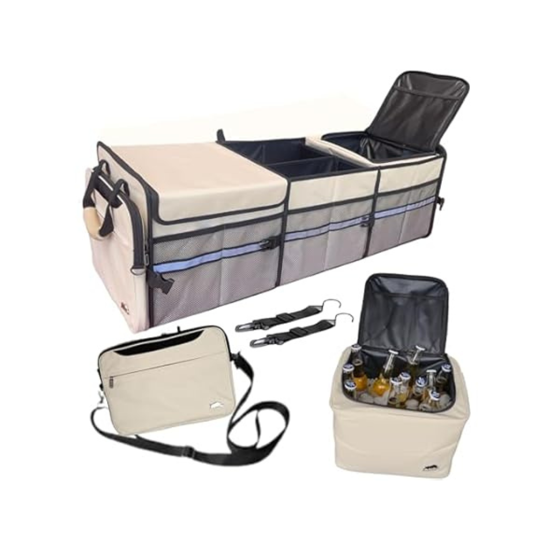Rhinozero XL 27Gal Trunk Organizer For Sedan SUV Trucks