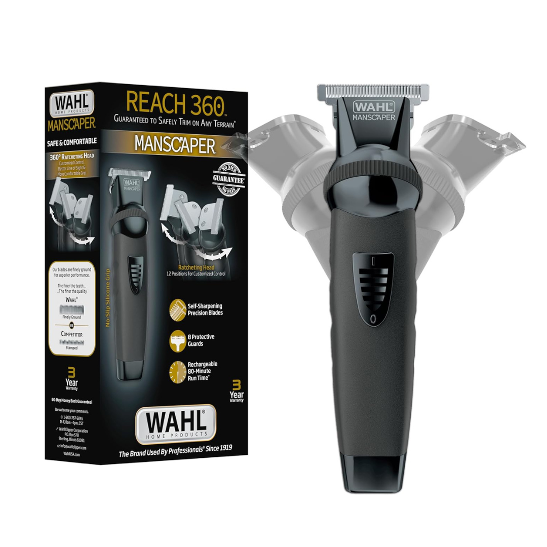 Wahl Manscaper Cordless Body & Beard Trimmer For Men (3025951)