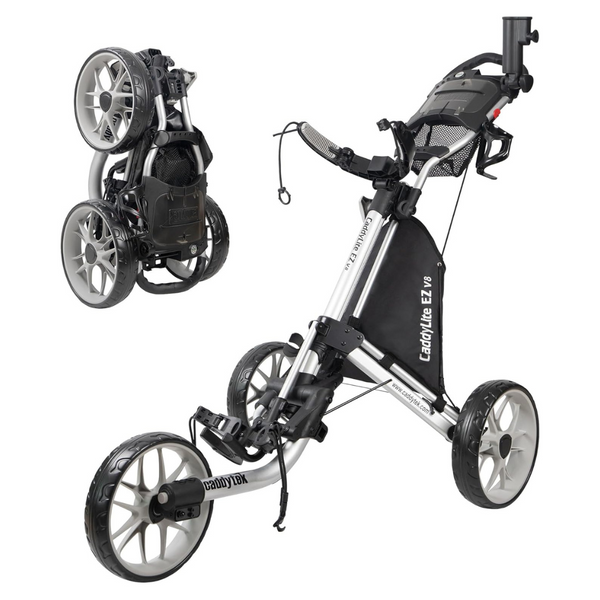 Caddytek CaddyLite EZ V8 Foldable 3-Wheel Golf Push Cart