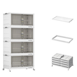 4-Pack 480 Quart Stackable Storage Bins With Lid